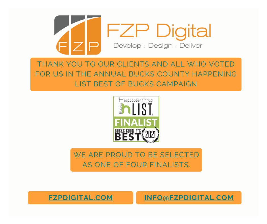 FZP Named Best of Bucks Finalist